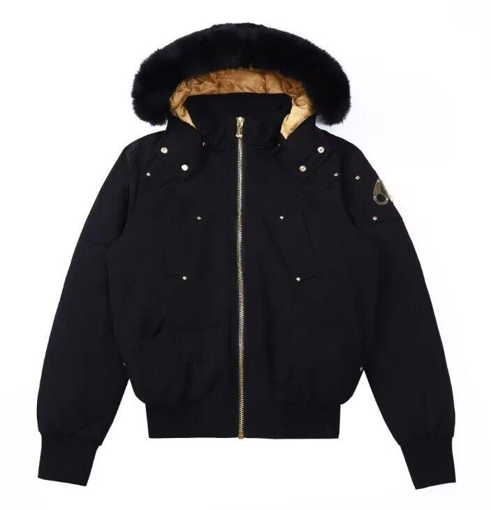 Men NEW Moose Knuckles Winter Warm Gold Scissors Down Jacket Hoodie Coat