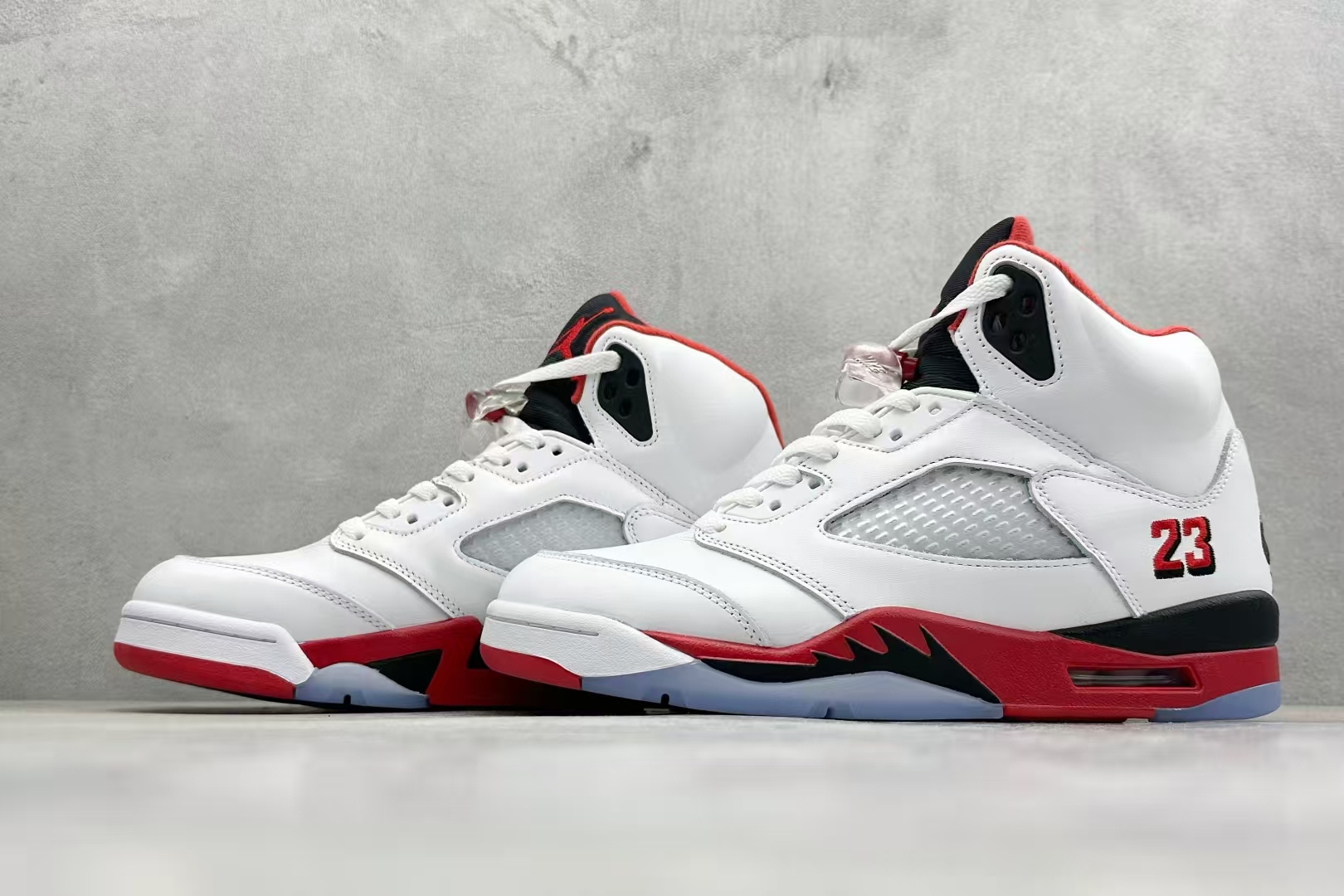 Air Jordan 5 Retro White & Red | Mid-Top Vintage Basketball Sneaker