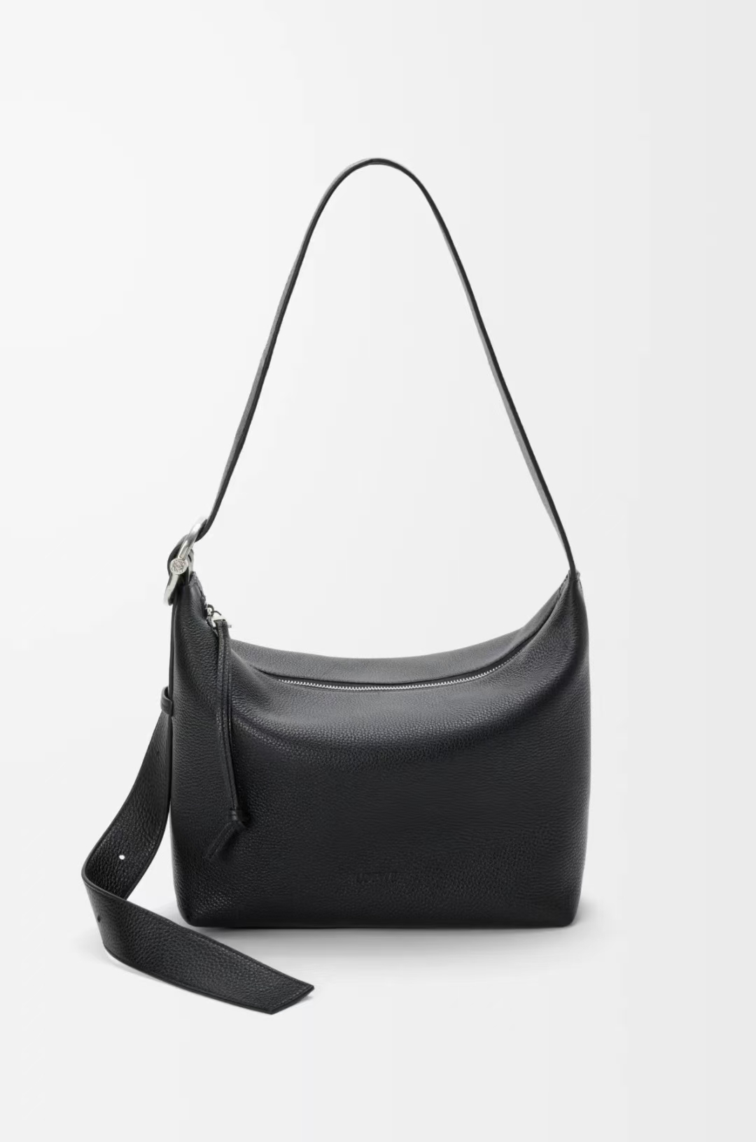 LOEWE Hobo Bag - Loop Design, Black Soft-Grained Calfskin