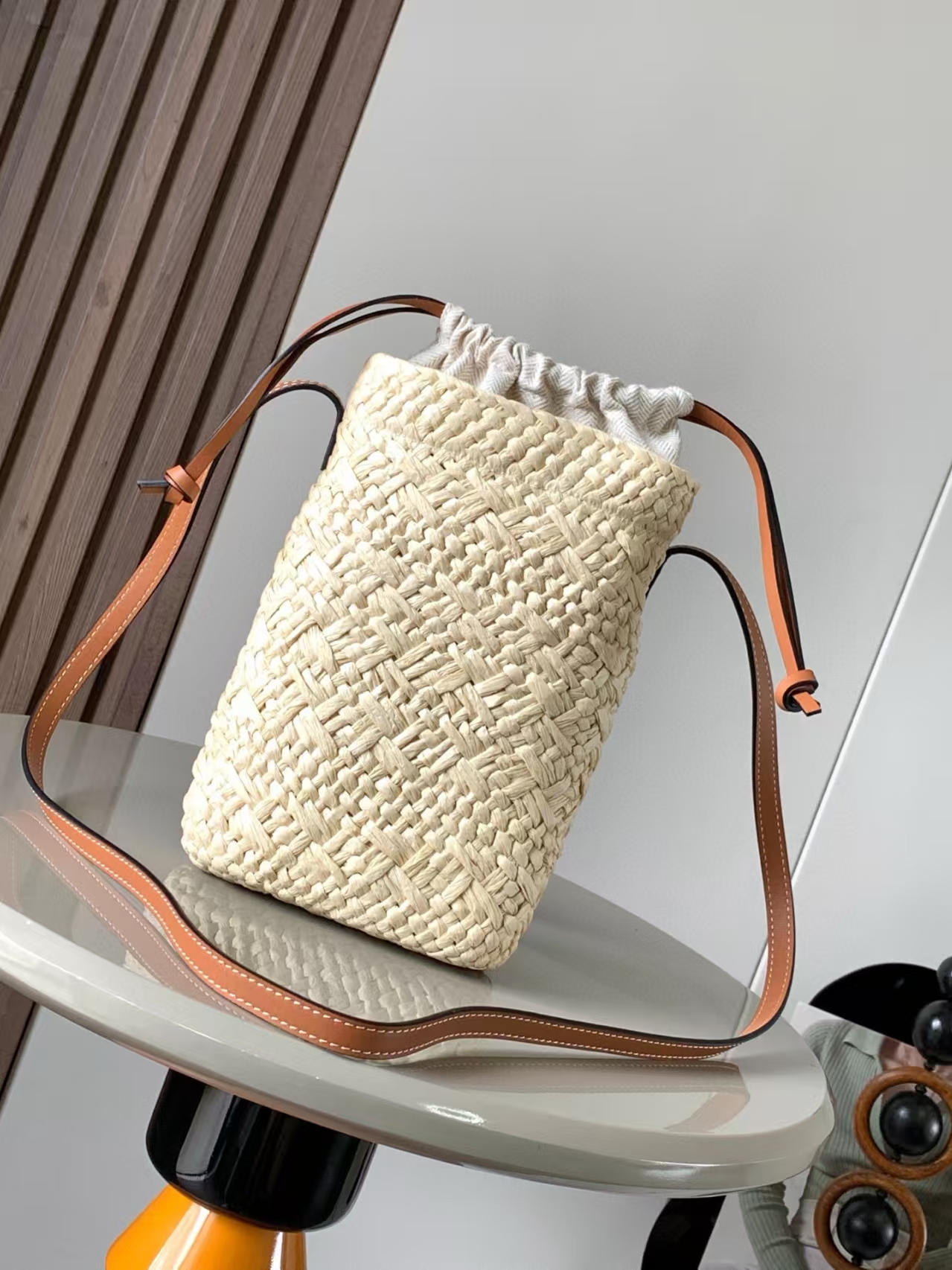 LOEWE Woven Leather Handbag