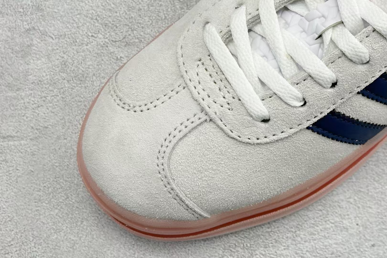 adidas Originals Gazelle Bold White & Blue Chunky Sole Low-Top Sneaker | Retro Casual Shoe