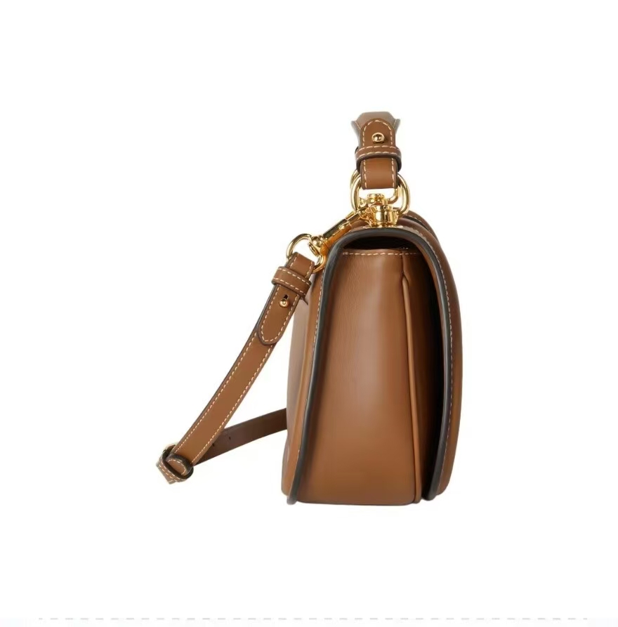 Gucci Blondie Medium Tote Bag | Brown Glossy Leather with Interlocking Double G