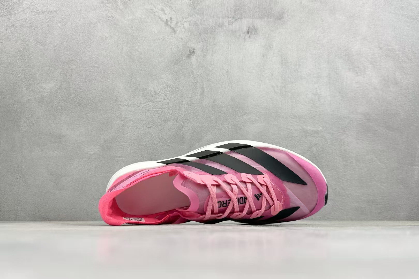 Adidas Adizero Adios Pro Evo 2 in White & Fuchsia | Ultra-Light Breathable Cushioned Racing Shoe