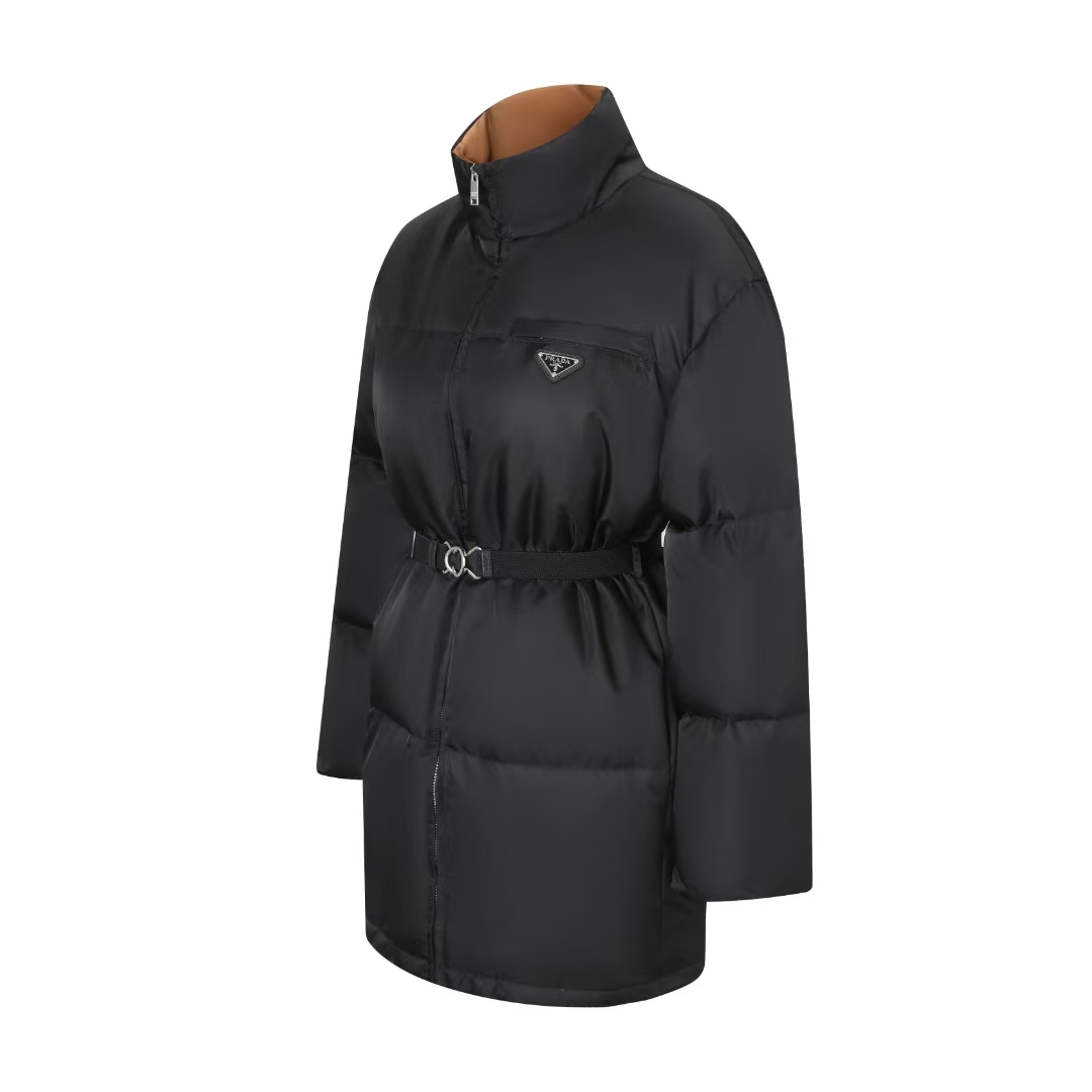 Prada Black Re-Nylon Jacket - Technical Design, Adjustable Fit
