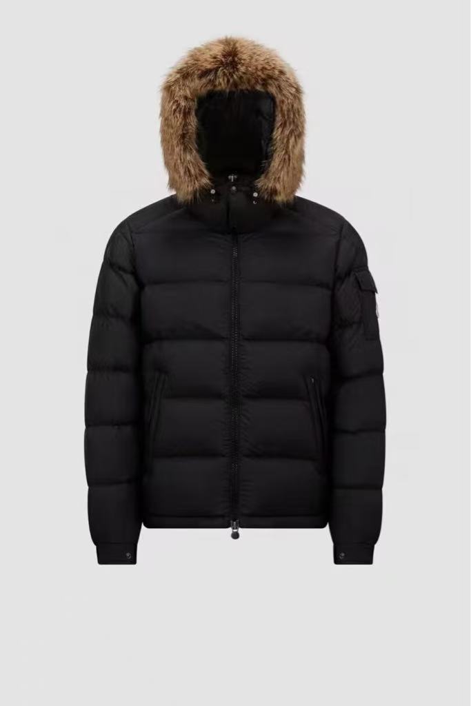 Moncler Mayaev Men's Hooded Short-Sleeved Down Jacket Coat