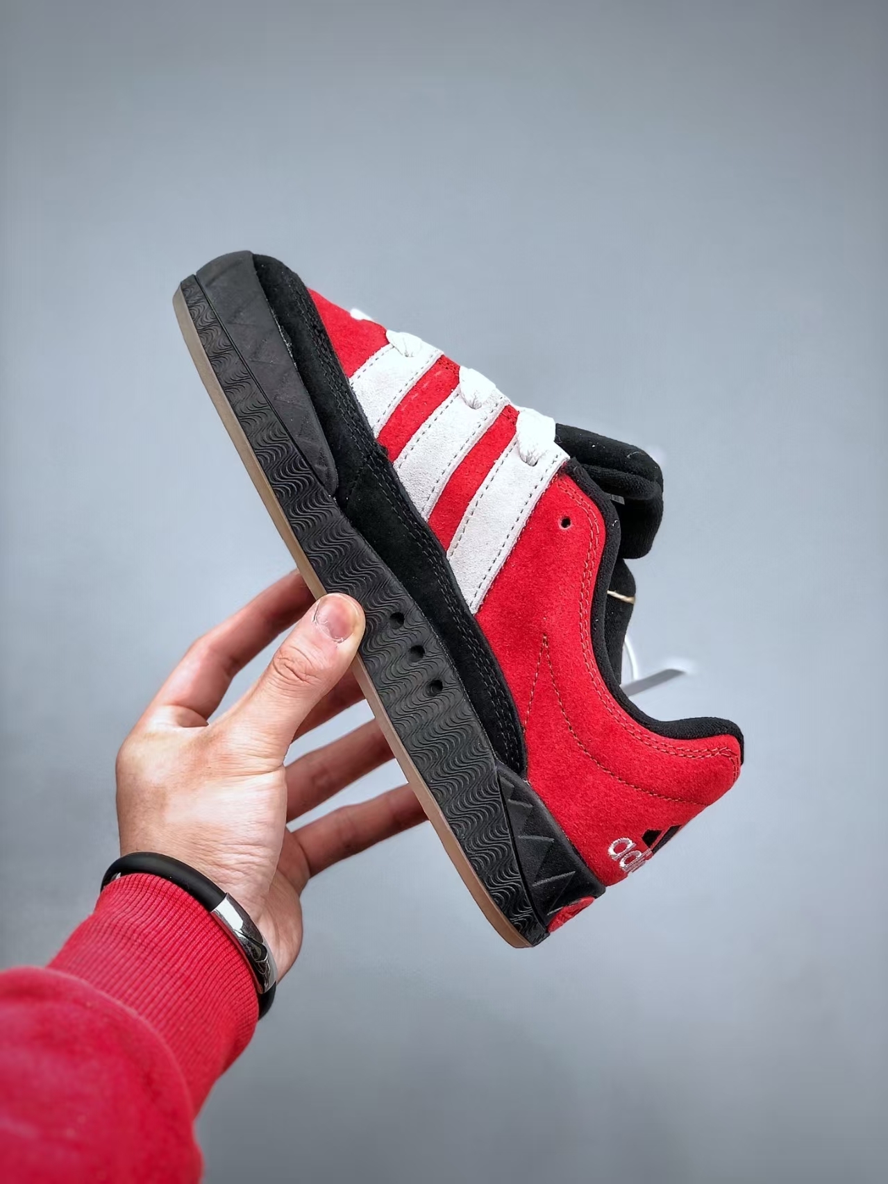 adidas Originals Adimatic Low Red & White | Retro Chunky Skate Sneaker