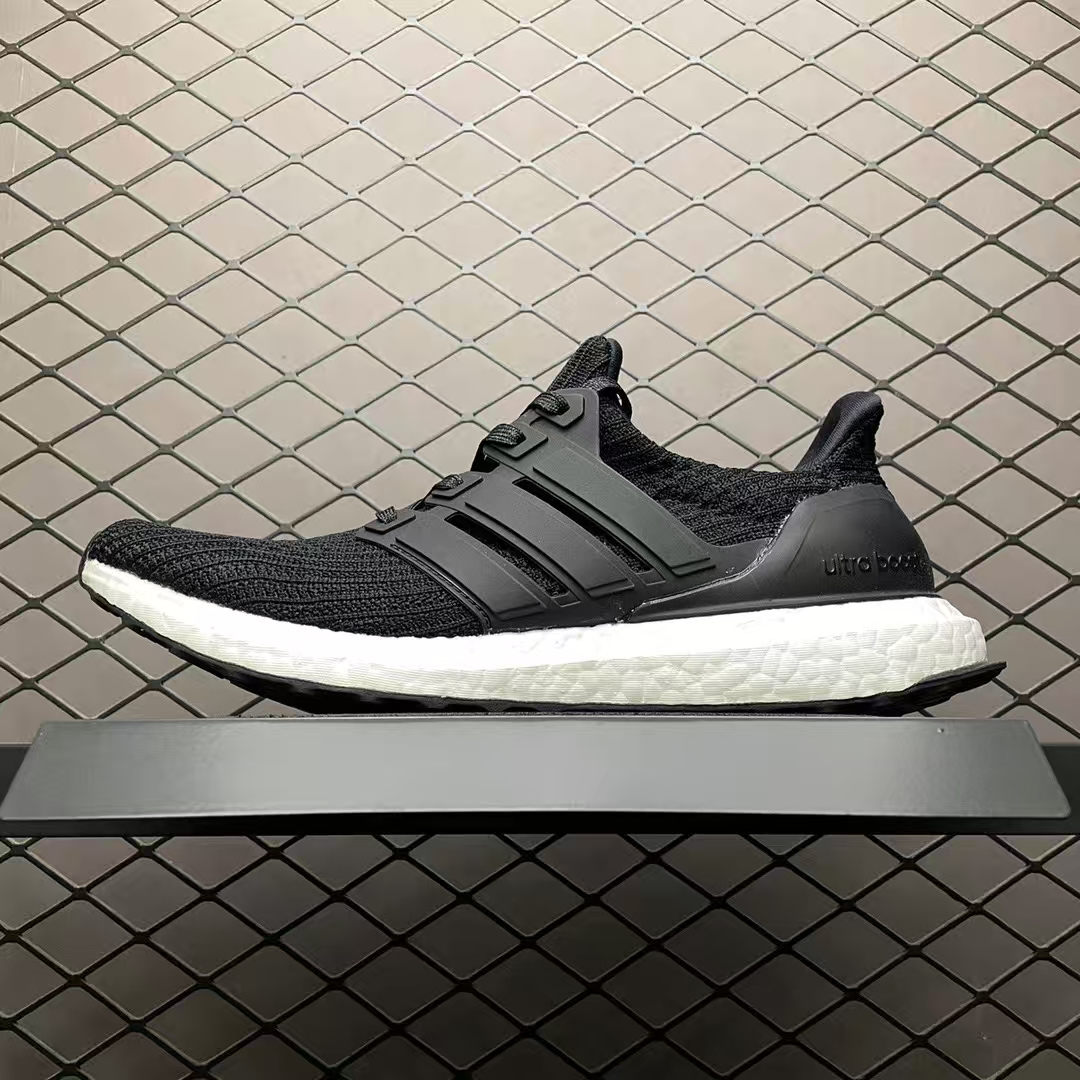 adidas Ultra Boost 4.0 White & Black | Knit Breathable Running Shoes