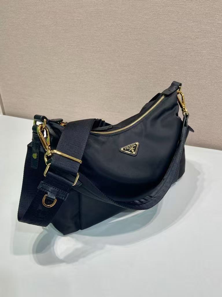 PRADA Explore Collection: Technical Bag in Re-Nylon and Leather