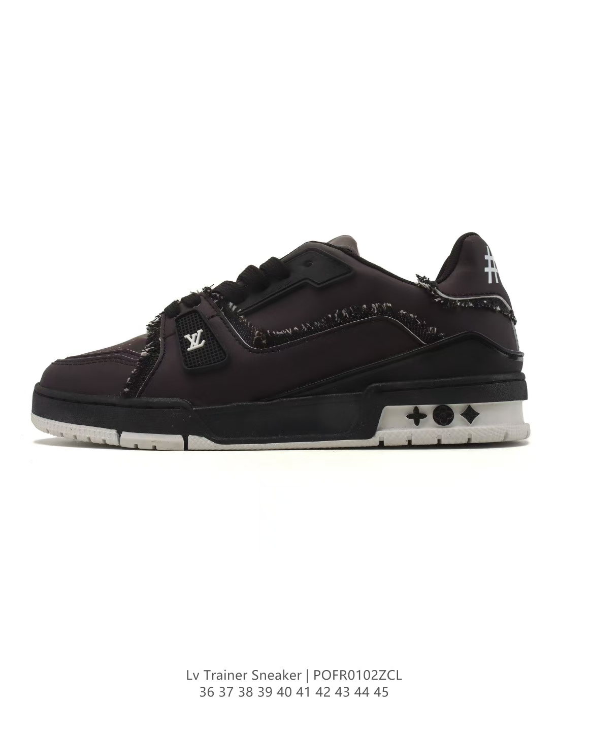 LOUIS VUITTON All-Black Trainer Sneaker Low | Fashion Chunky Sole Height-Increasing Men's Shoes
