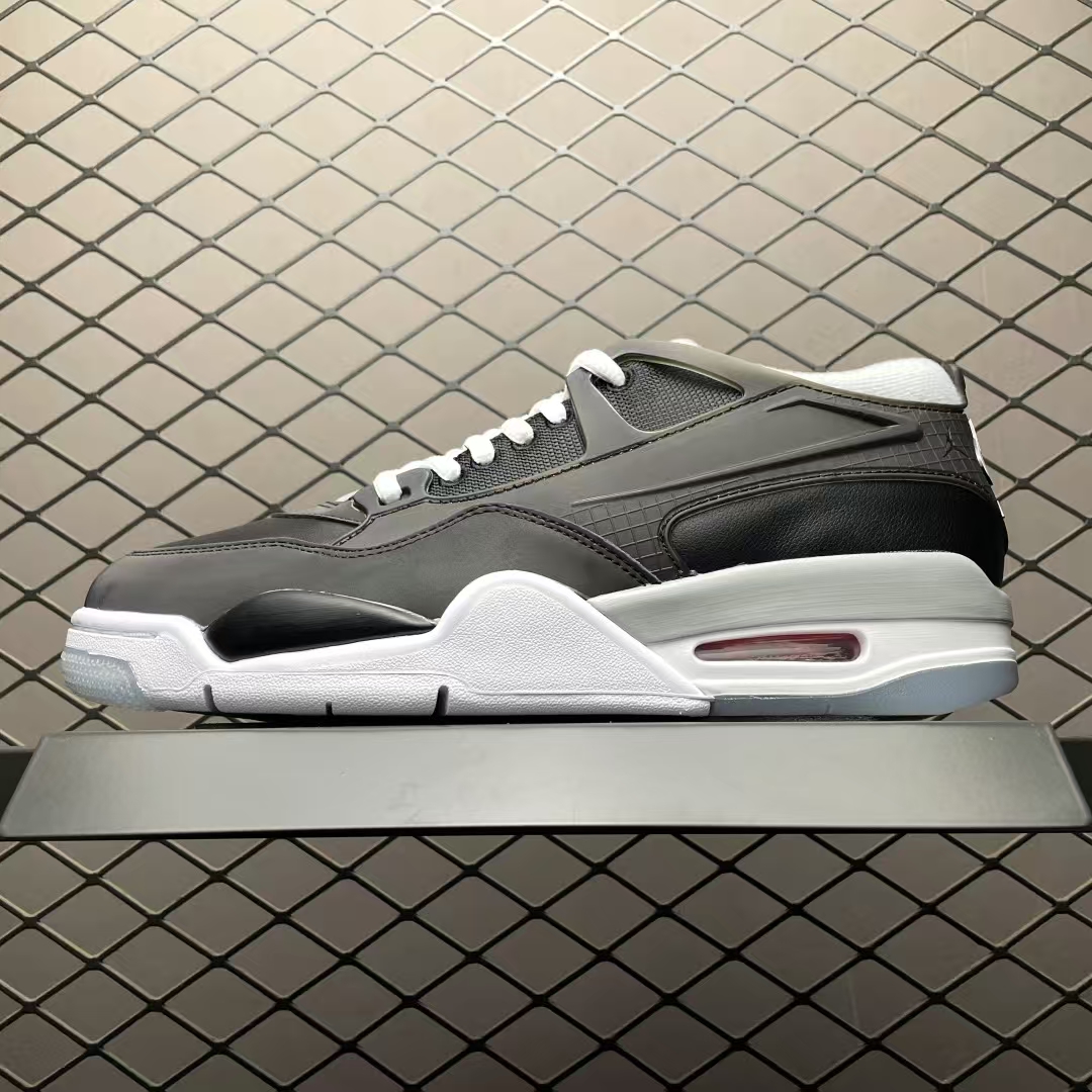 Air Jordan 4 “RM JA4” Low-Top Basketball Shoe in White & Black | Premium Retro Sneaker