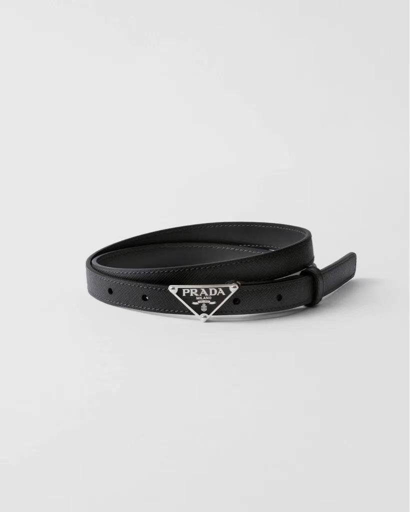 (Prada) Saffiano leather belt