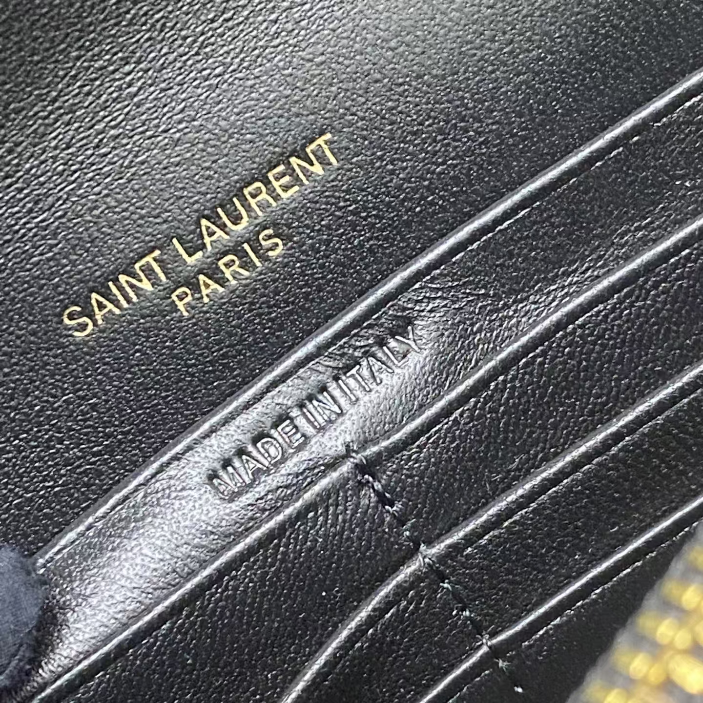 YSL CASSANDRE ENVELOPE Lambskin Chain Wallet