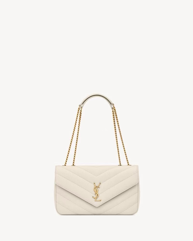 Saint Laurent YSL Loulou Medium Quilted Leather Shoulder Bag in Lambskin