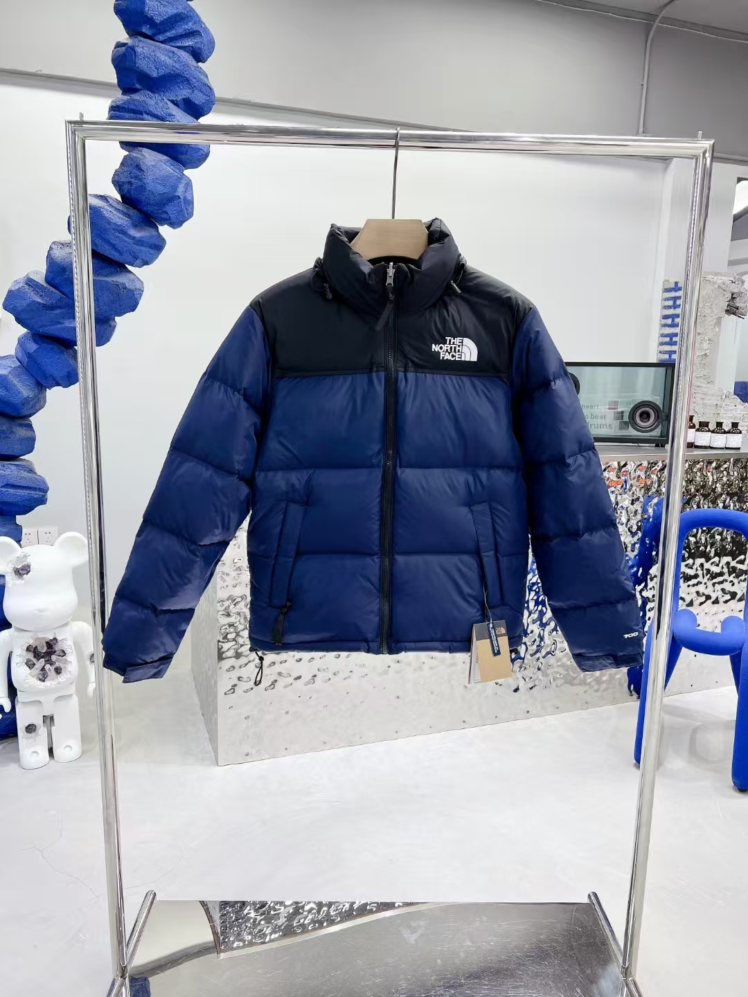 The North Face 1996 Nuptse Jacket Navy & Black | Classic Retro Puffer Down Coat