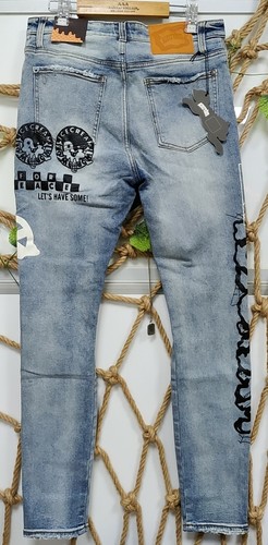 NWT BBCICECREAM RUNNING DOG GRAFFITI MEN'S JEANS 7 SIZE 30 - 42 US FREE SHIPPING