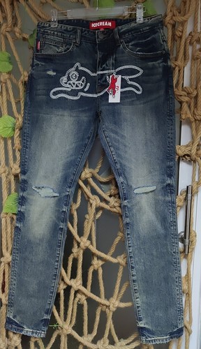 NWT BBCICECREAM RUNNING DOG GRAFFITI MEN'S JEANS 7 SIZE 30 - 42 US FREE SHIPPING
