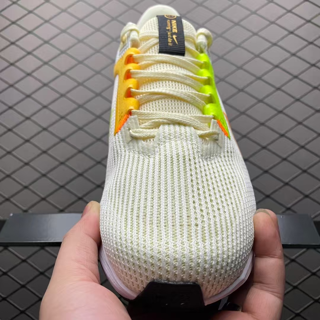 Nike Air Zoom Pegasus 40 White & Yellow | Breathable Cushioned Running Shoes