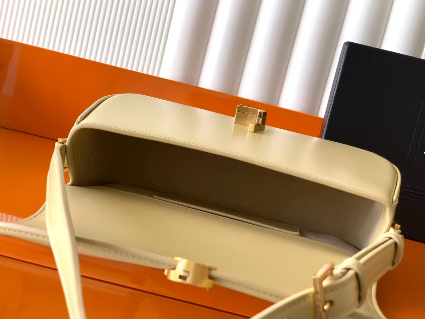 YSL Box Leather Handbag