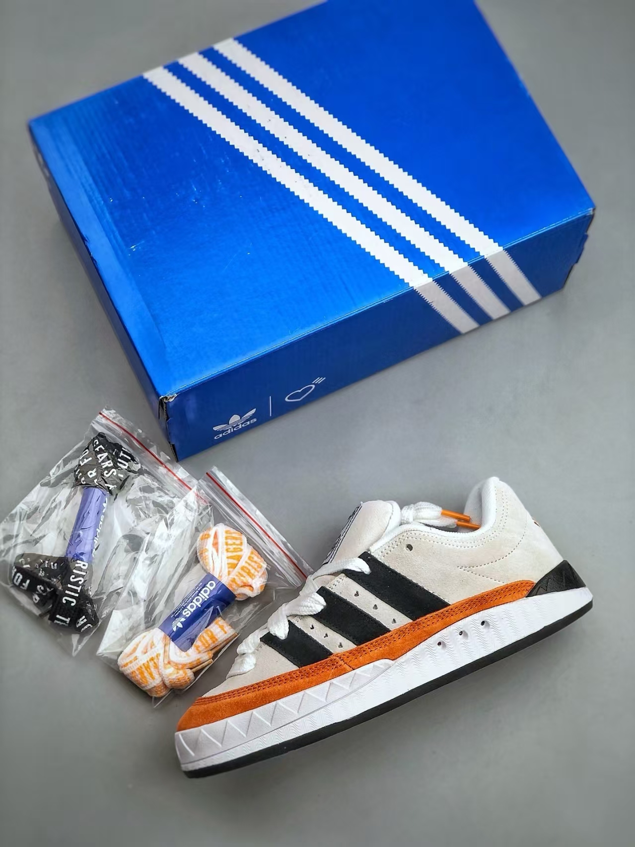 adidas Originals Adimatic Low White & Orange | Retro Chunky Skate Sneaker