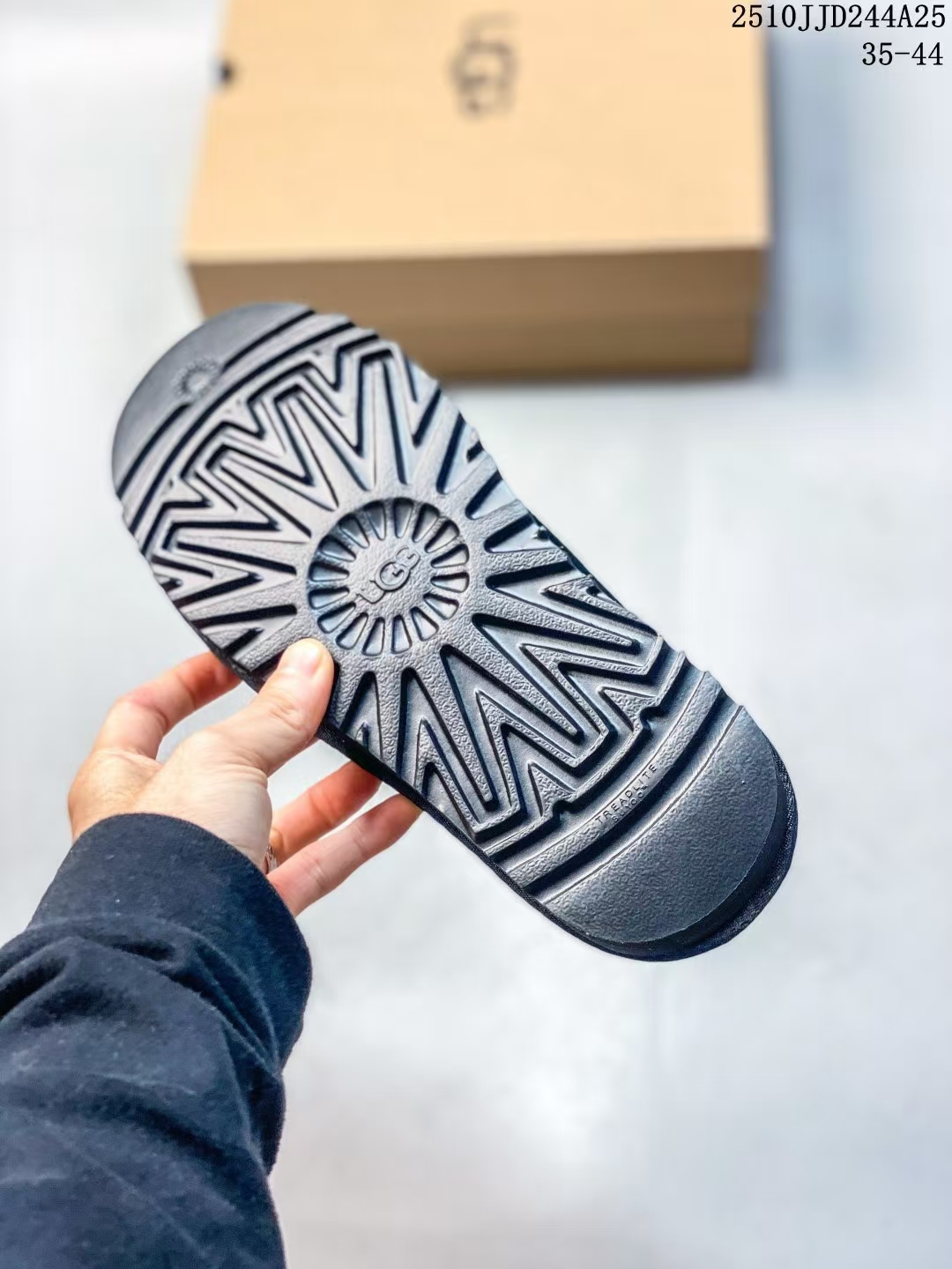 UGG Black Winter Cozy Slippers | Plush Indoor Outdoor Slides