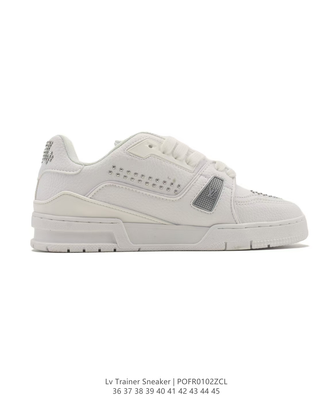 LOUIS VUITTON White Trainer Sneaker Low | Fashion Chunky Sole Height-Increasing Men's Shoes