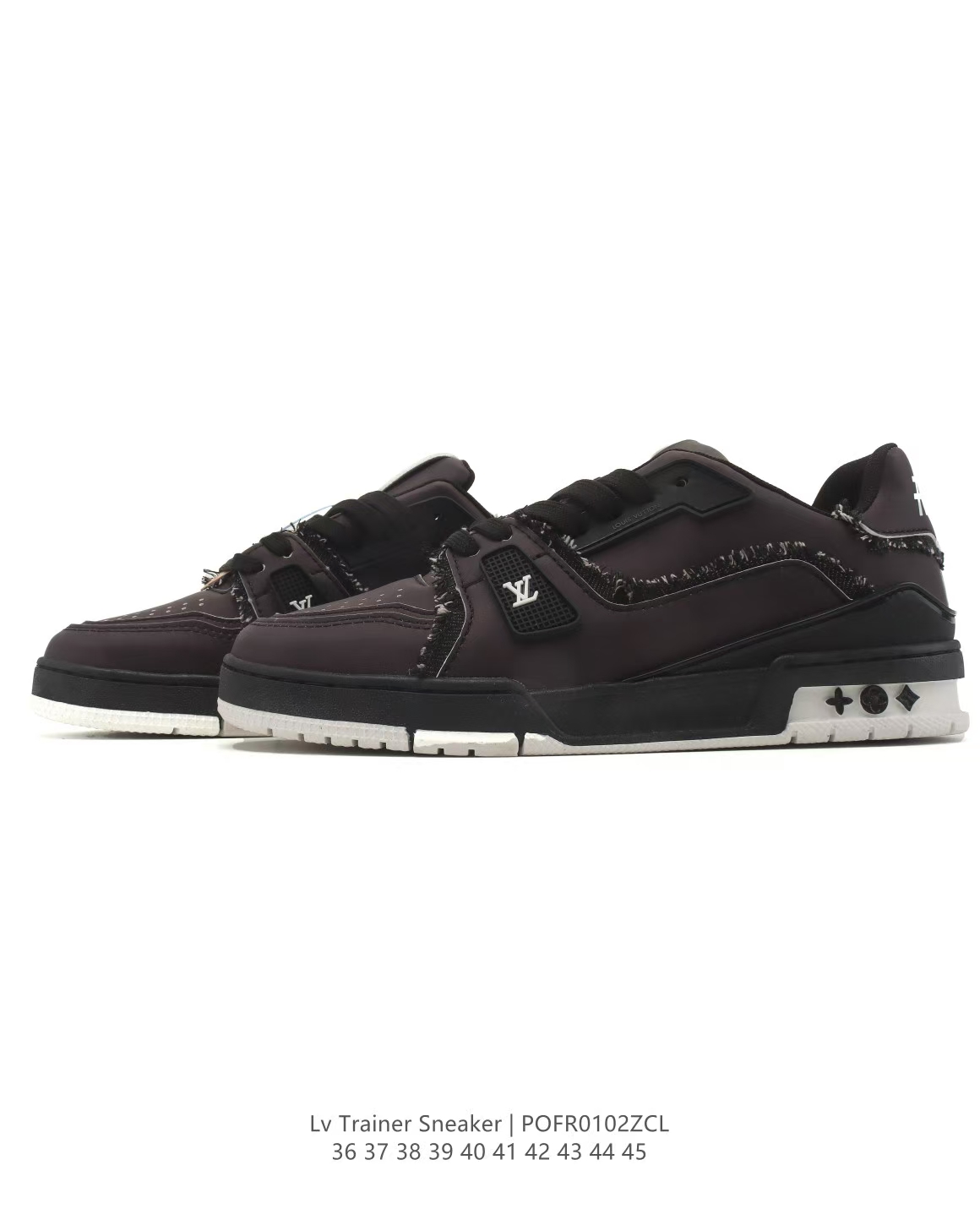 LOUIS VUITTON All-Black Trainer Sneaker Low | Fashion Chunky Sole Height-Increasing Men's Shoes