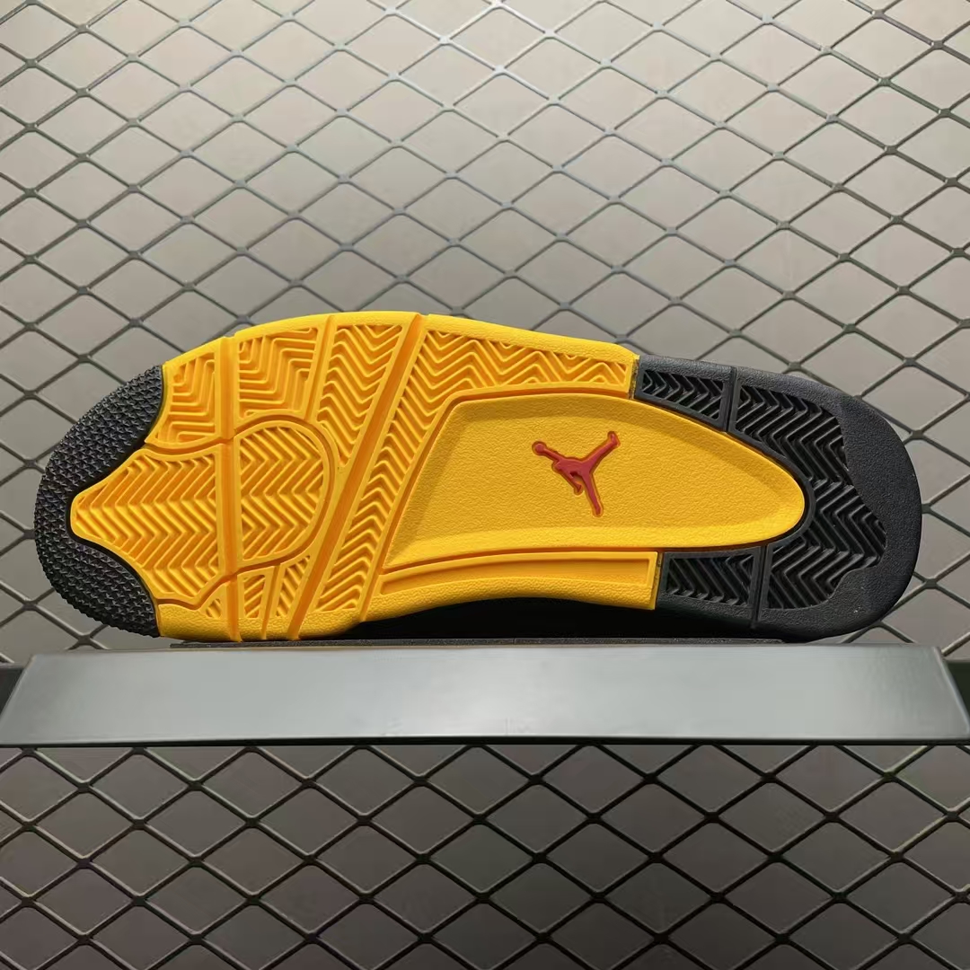 Air Jordan 4 “RM JA4” Low-Top Basketball Shoe in Black & Yellow | Premium Retro Sneaker