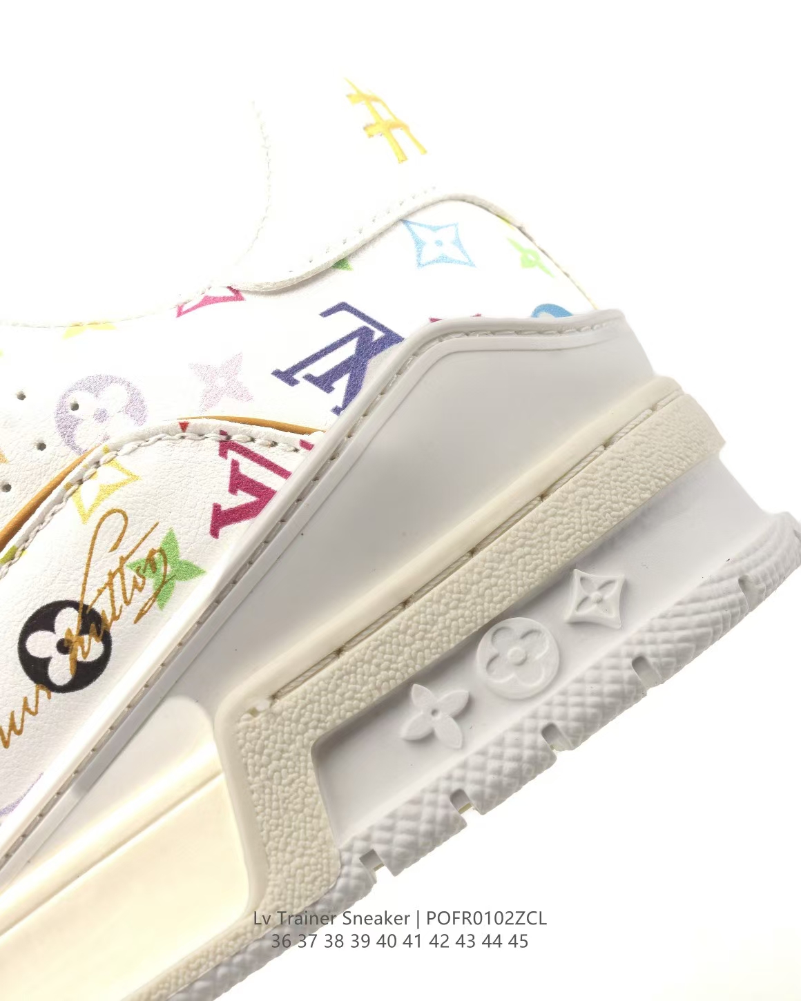 LOUIS VUITTON Beige Trainer Sneaker Low | Fashion Chunky Sole Height-Increasing Men's Shoes