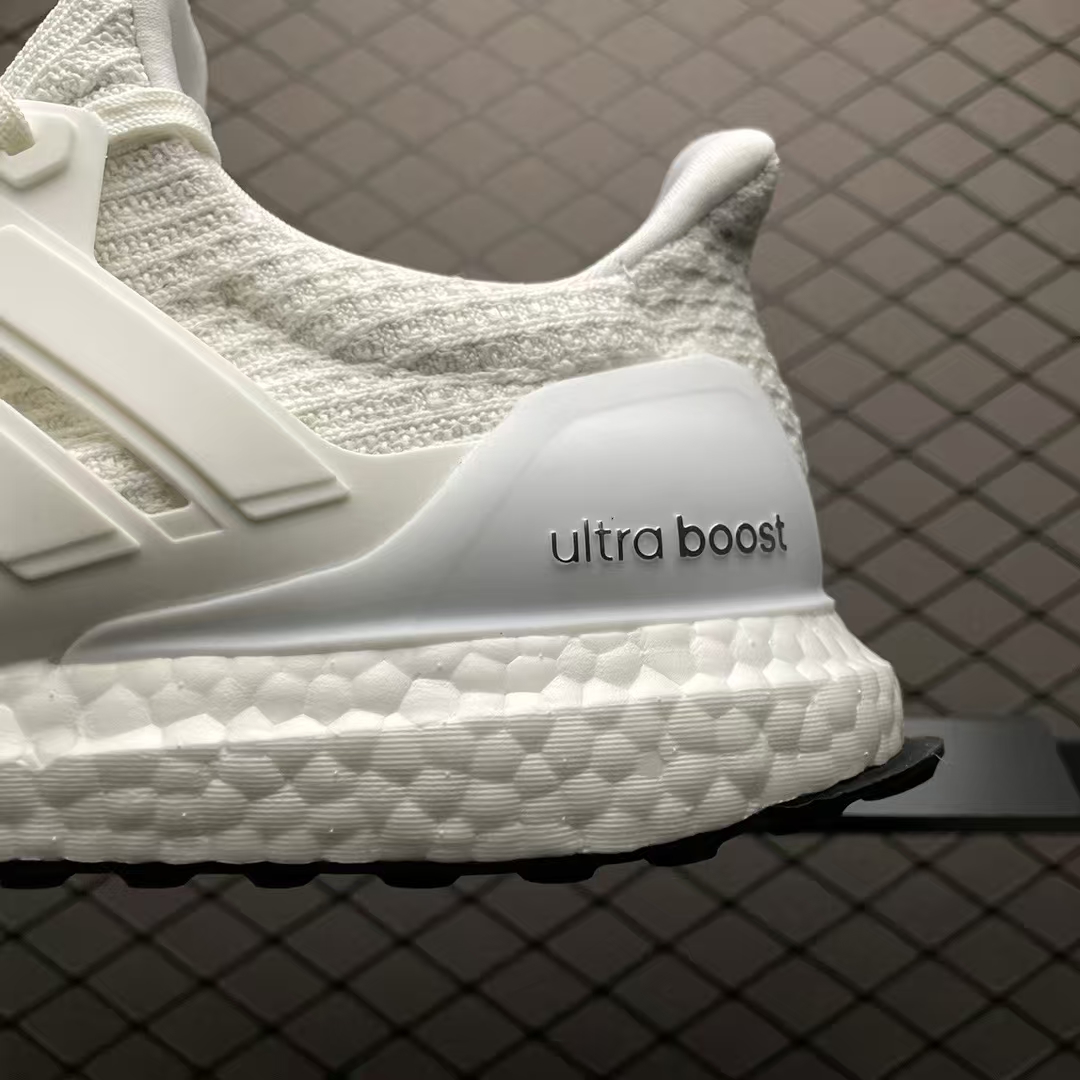 adidas Ultra Boost 4.0 White | Knit Breathable Running Shoes