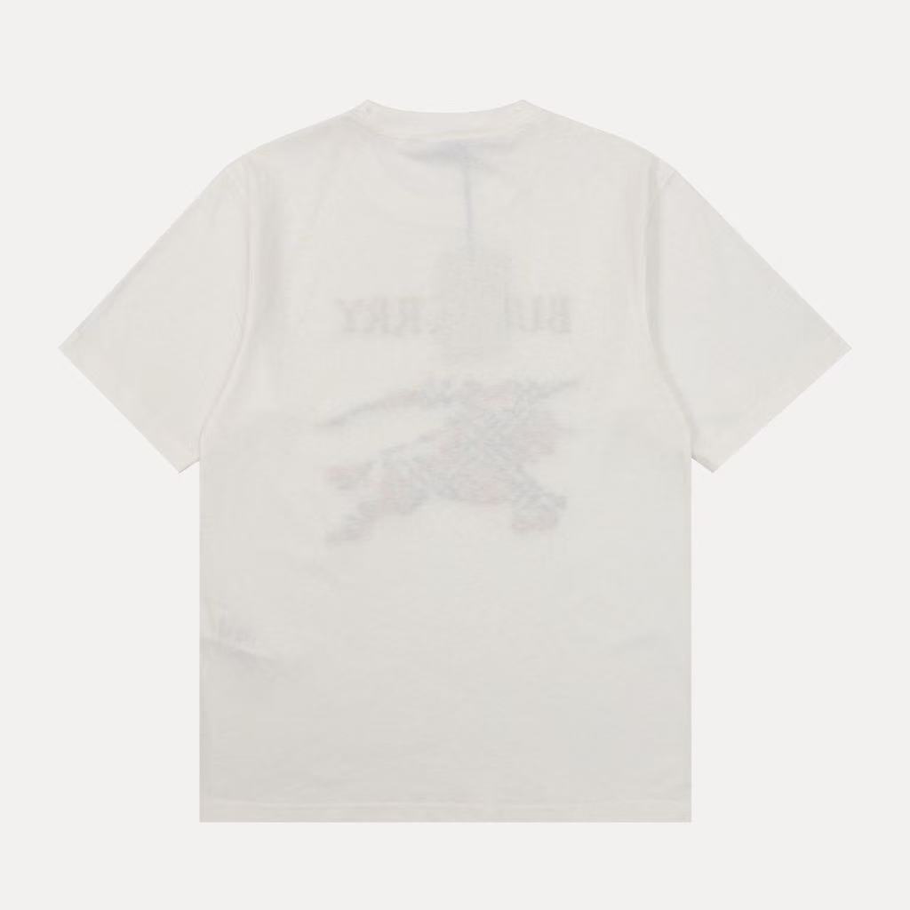 Burberry Embroidered Knight Emblem T-Shirt - Short Sleeve Women's