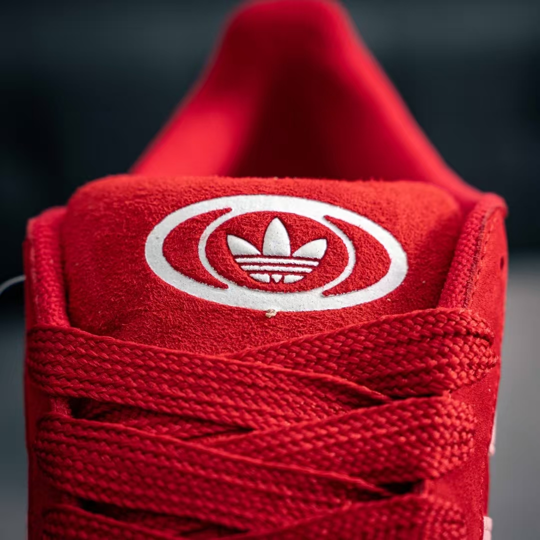Adidas Originals Campus 00s Red Suede & White | Classic Retro Casual Skate Sneakers