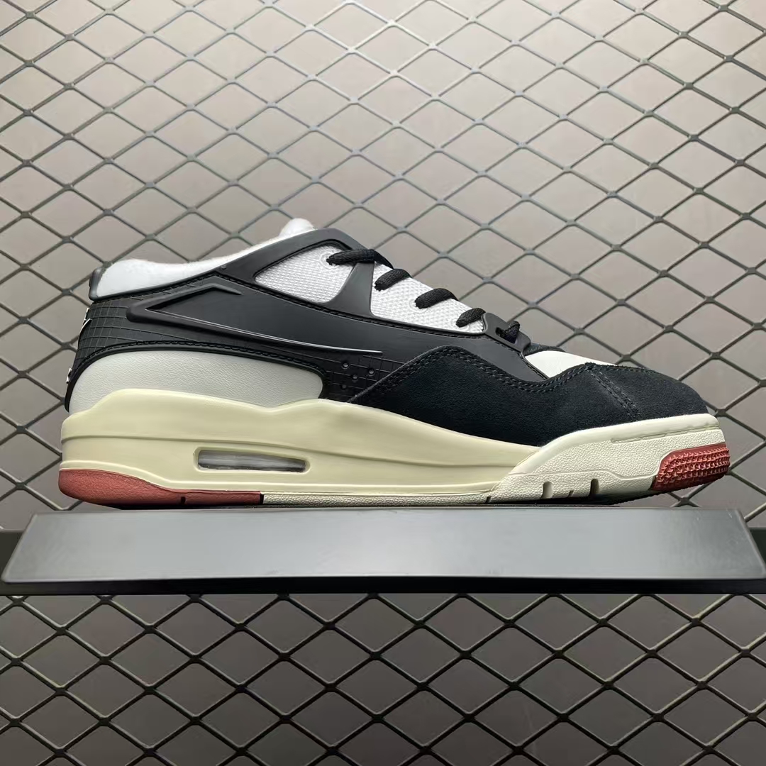 Air Jordan 4 “RM JA4” Low-Top Basketball Shoe in Oatmeal & Black | Premium Retro Sneaker