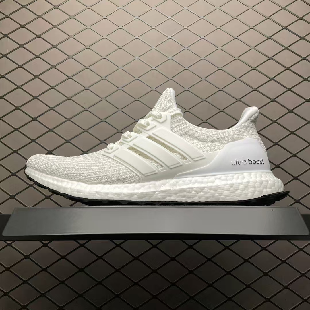 adidas Ultra Boost 4.0 White | Knit Breathable Running Shoes