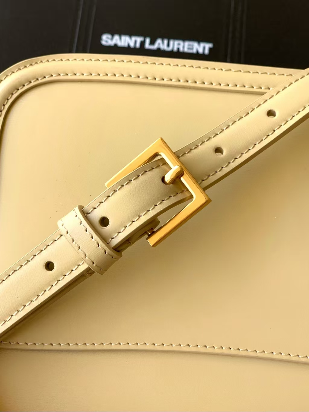 YSL Box Leather Handbag