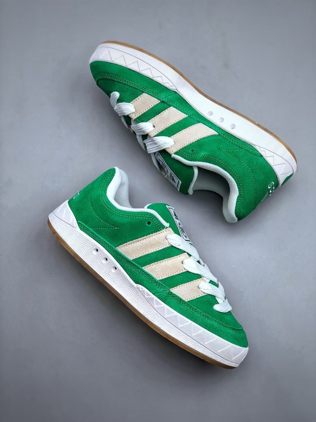 adidas Originals Adimatic Low White & Green | Retro Chunky Skate Sneaker