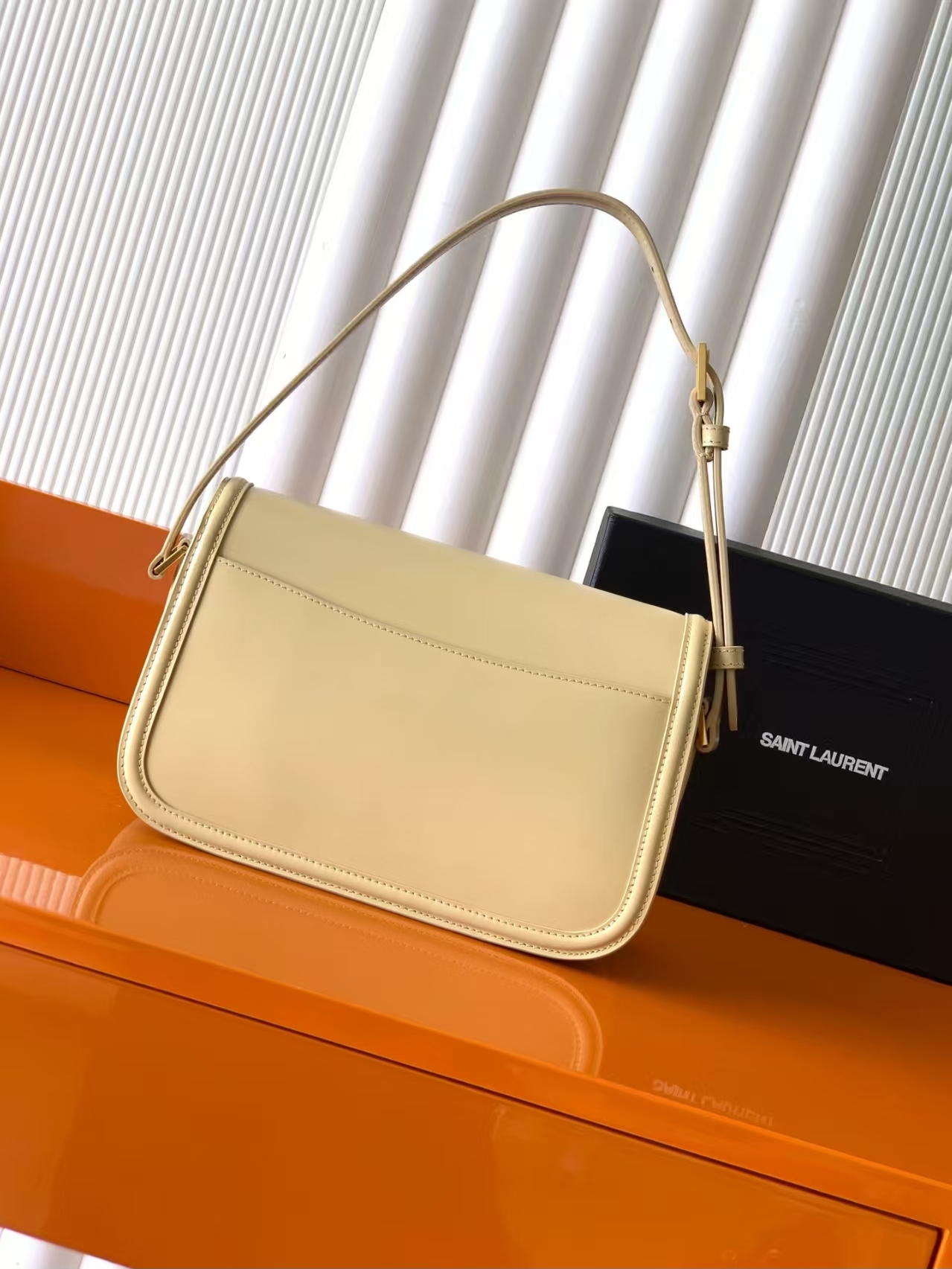 YSL Box Leather Handbag