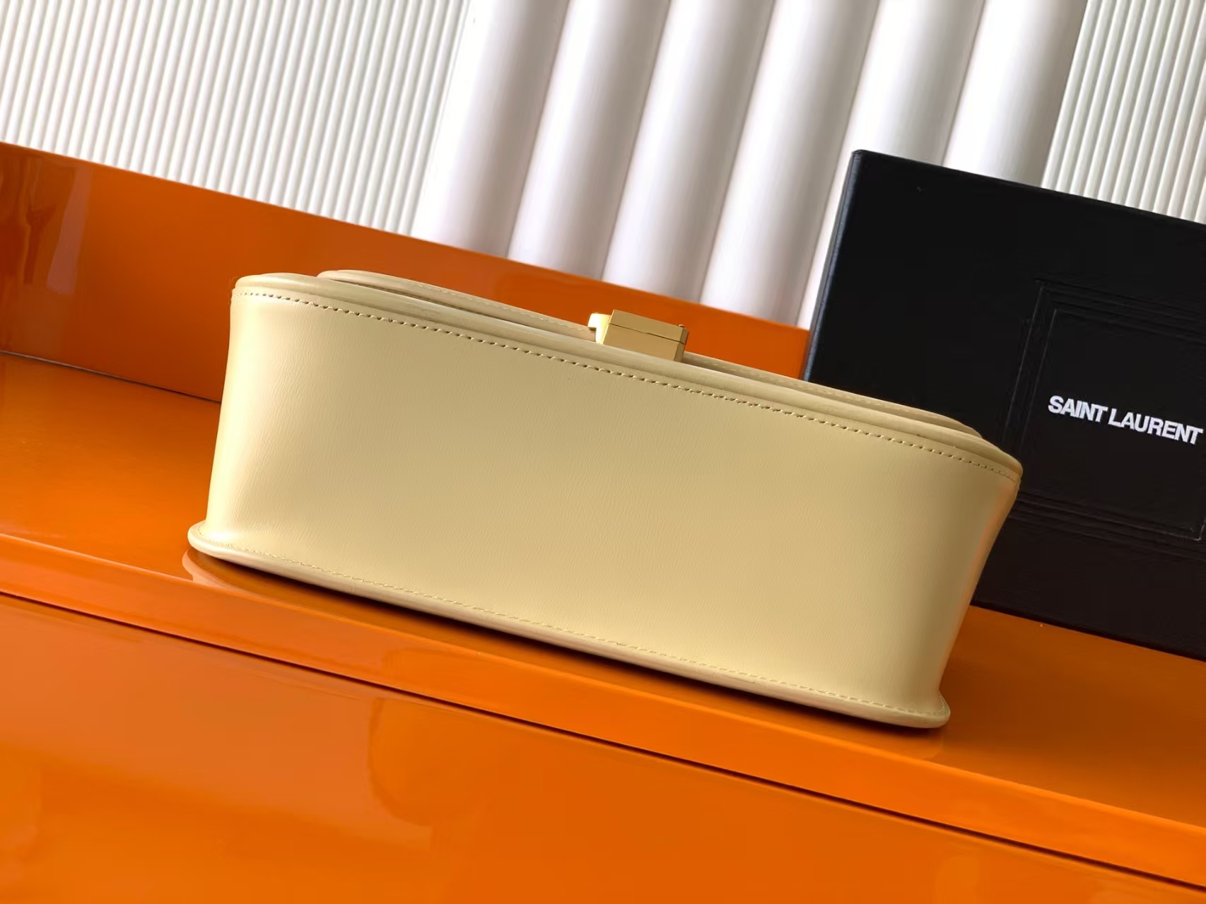 YSL Box Leather Handbag