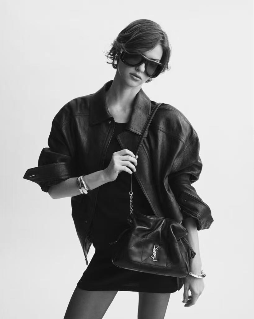 Saint Laurent Jamie Leather Shoulder Bag - Lambskin Crossbody Bag for Women