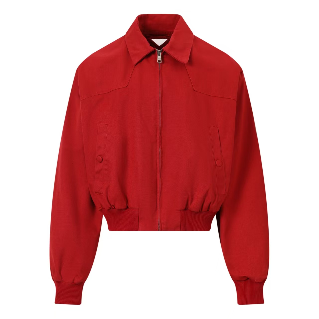 Prada Red Vintage Canvas Jacket | Relaxed Fit & Conceptual Logo