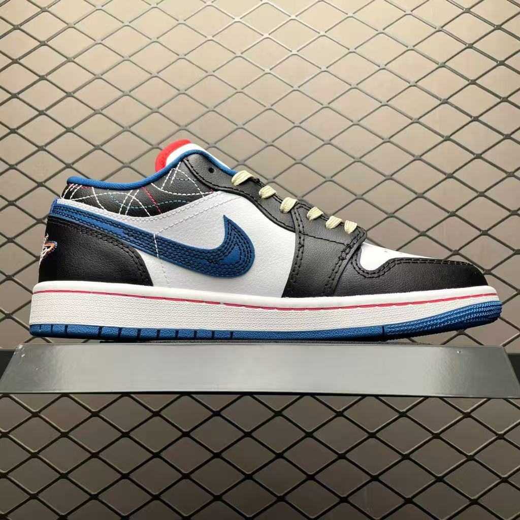 Jordan Air Jordan 1 Low SE 'Industrial Blue Sashiko' FV3622-141 Men's Shoes