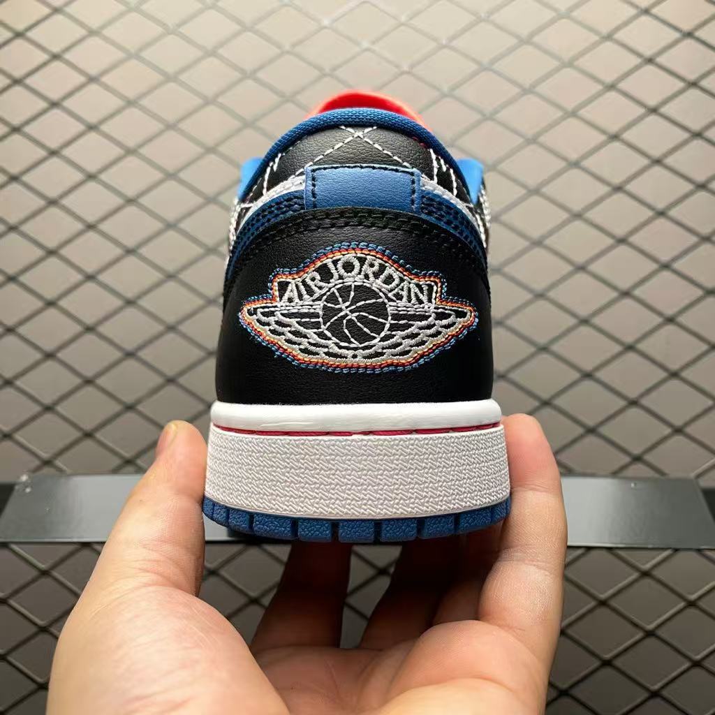 Jordan Air Jordan 1 Low SE 'Industrial Blue Sashiko' FV3622-141 Men's Shoes