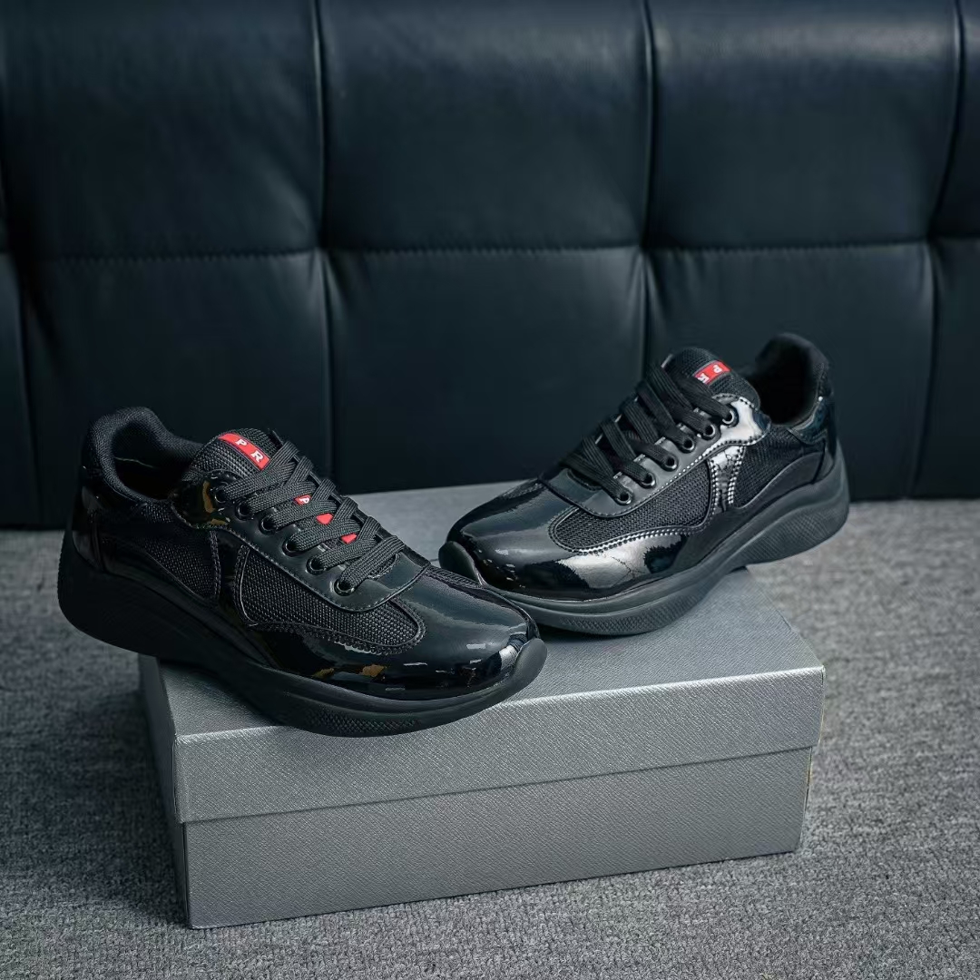 Prada Trainer Black | Imported Comfort Mesh Sport Shoes