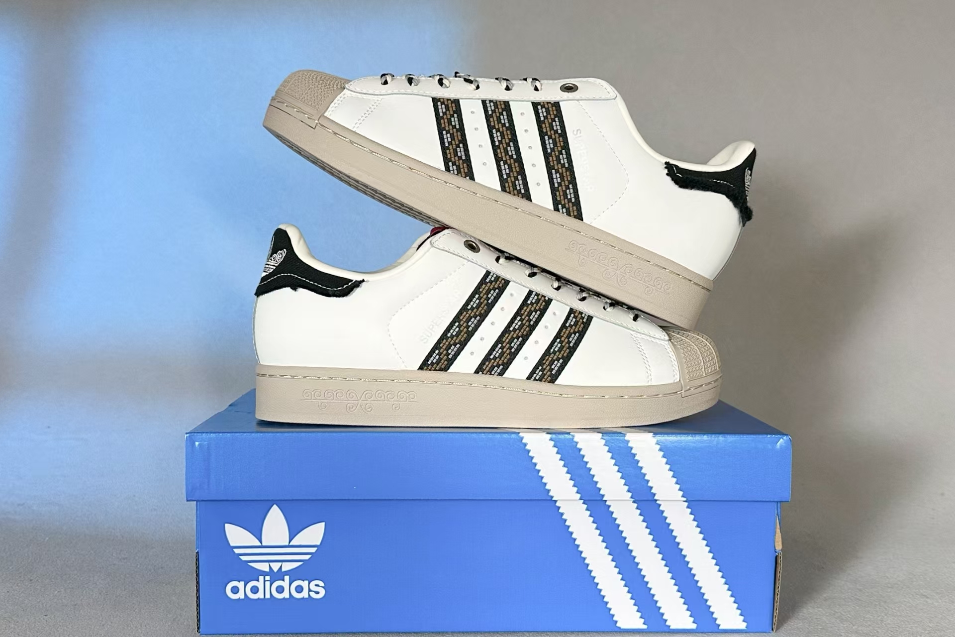Adidas Originals Superstar Grey & White | Low-Top Classic Casual Skate Sneakers