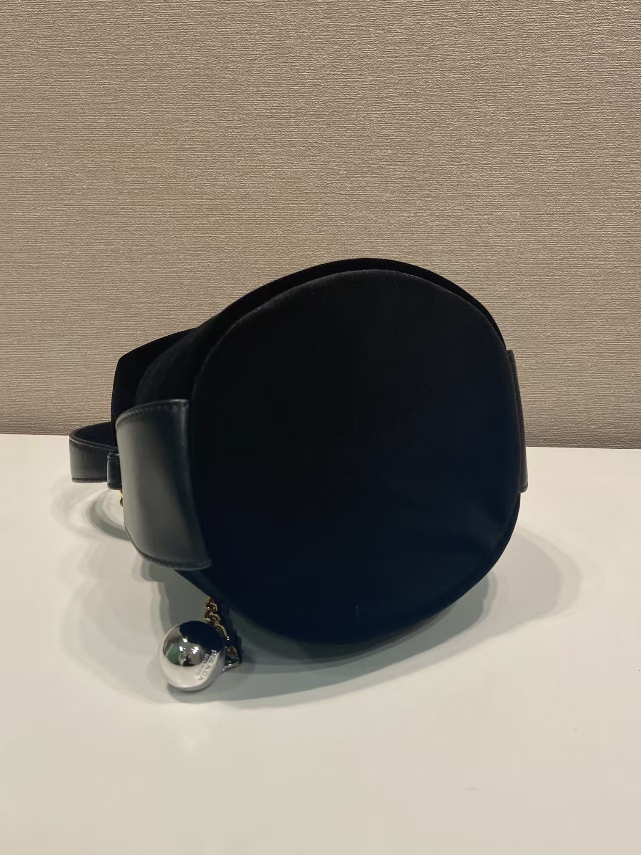 Prada Black Small Tumulte Leather Bag | Dynamic Pleats & Sliding Chain Handle