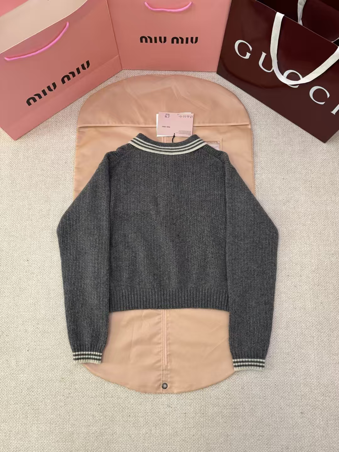 Miu Miu Wool-Cashmere Blend Polo Shirt