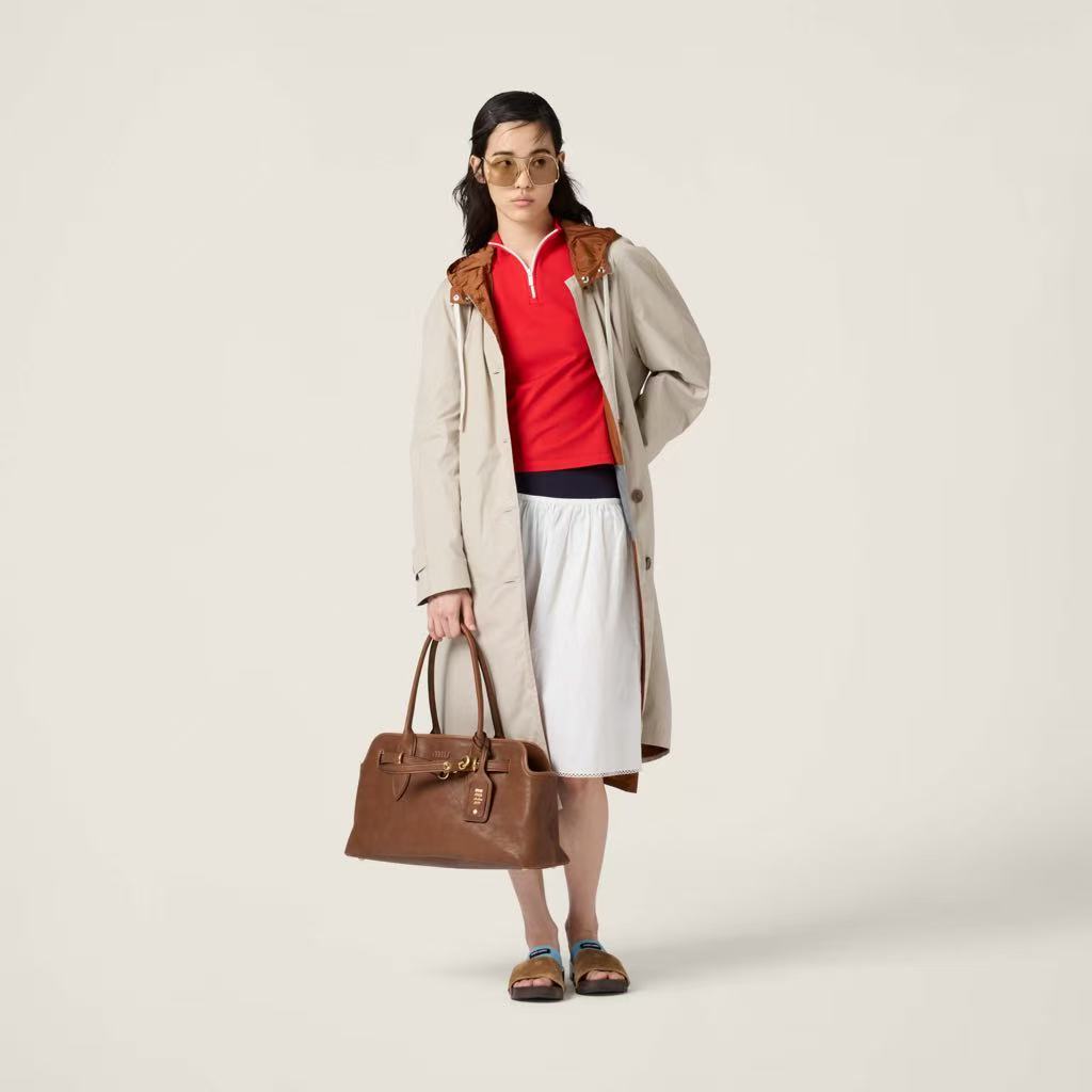 MiuMiu Aventure Nappa Leather Handbag