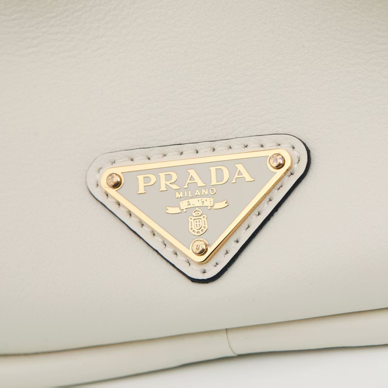 Prada White Re-Edition 1978 Re-Nylon Mini Bag | Iconic Barrel Silhouette & Clean Vintage Style