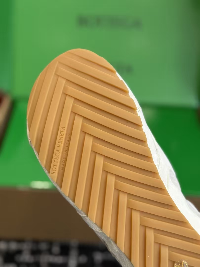 Bottega Veneta Spring-Summer Retro Sneaker in White | Tech Nylon & Suede