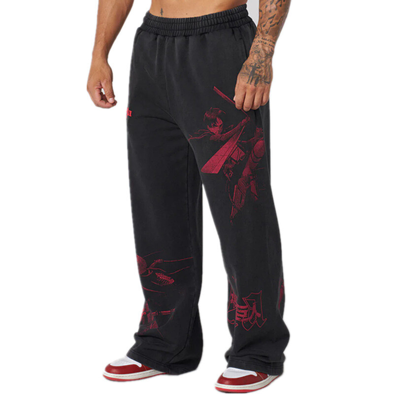 New YoungLA 2128 - AOT© X YLA BAGGY JOGGERS Jogging Comfort Unisex Sweatpants