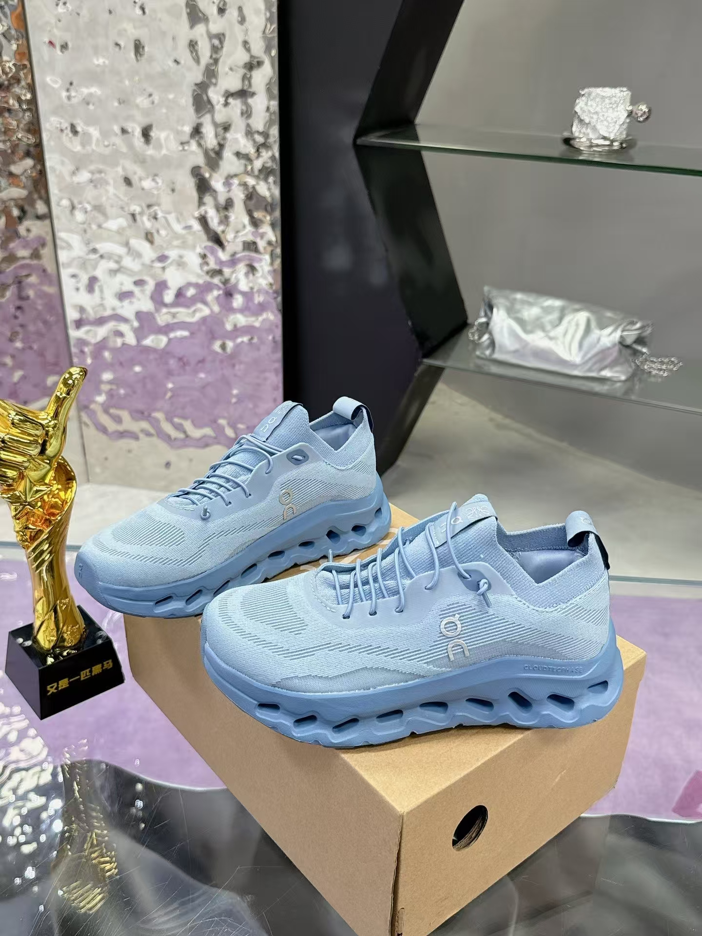 LOEWE On CloudTilt Sneakers in Sky Blue | Comfort Runner